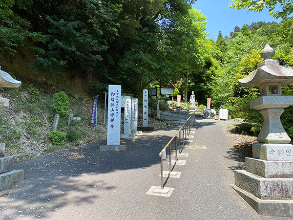 下関の山ー狗留孫山（杉の大木と維新の滝）